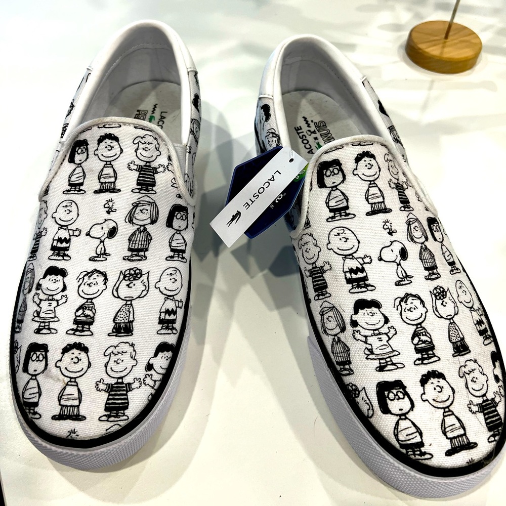 Lacoste  Peanuts Print Slip-On Shoes